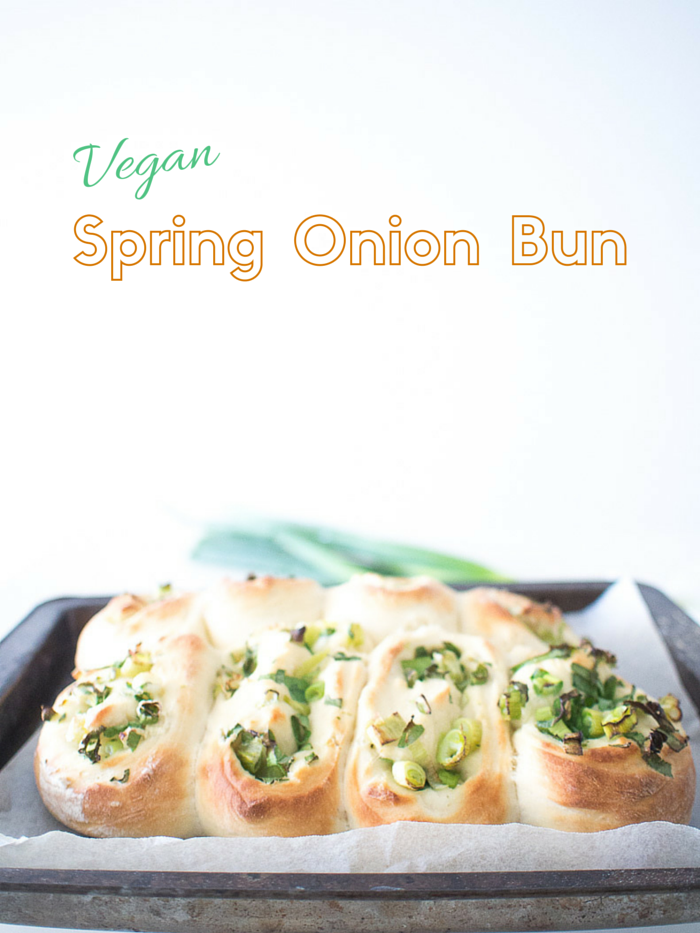 vegan spring onion bun