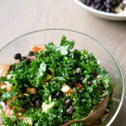 Brown Rice, Kale and Bean Salad